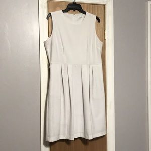 White Calvin Klein dress